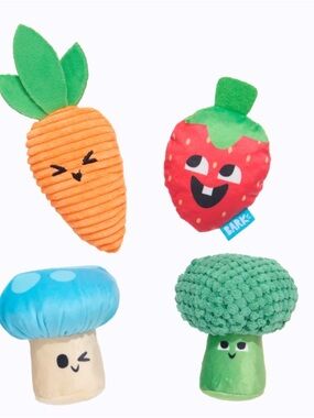 BARK Veggie Patch Pals Multi-Toy(s) Plush Dog Set Toy(s)